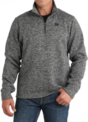 1/4 Zip Sweater in Grey by Cinch