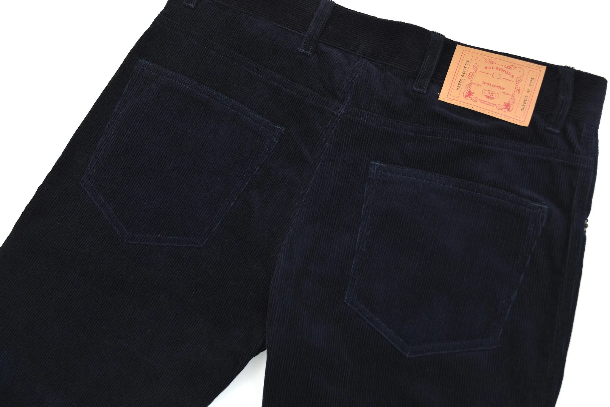 2004 Dark Navy Corduroy Elongated Bootcut Jeans