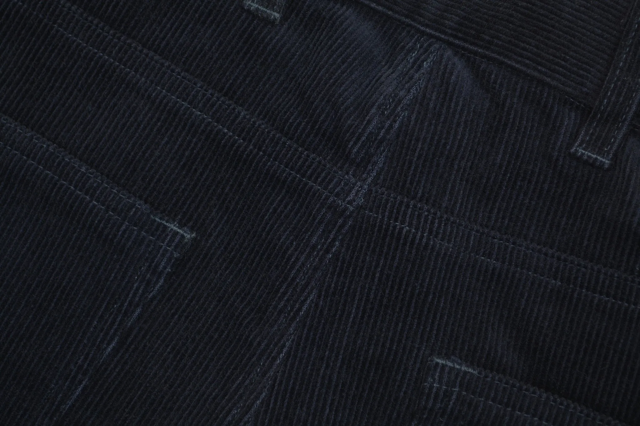 2004 Dark Navy Corduroy Elongated Bootcut Jeans