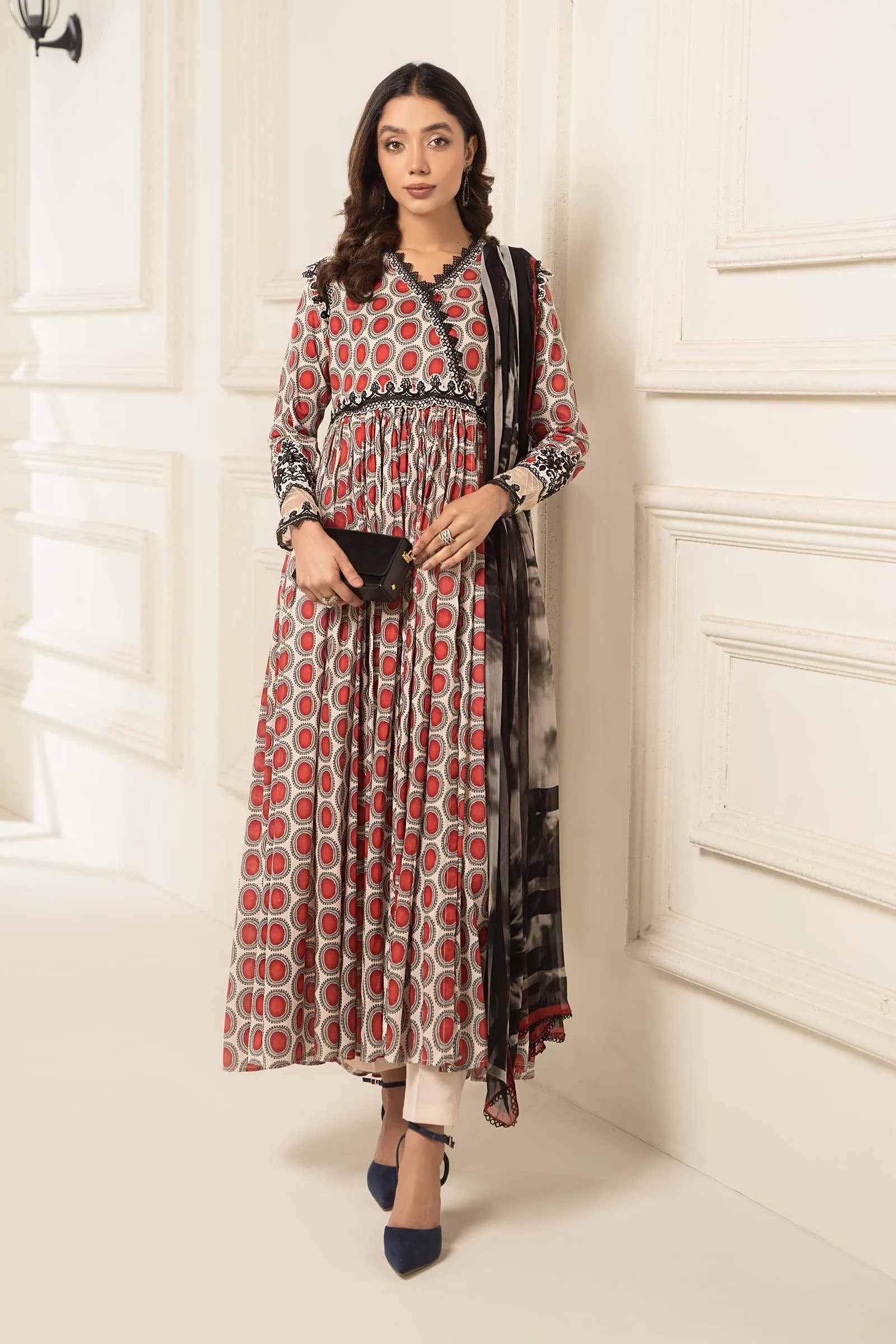 3 Piece Printed Lawn Suit | DW-EF24-51