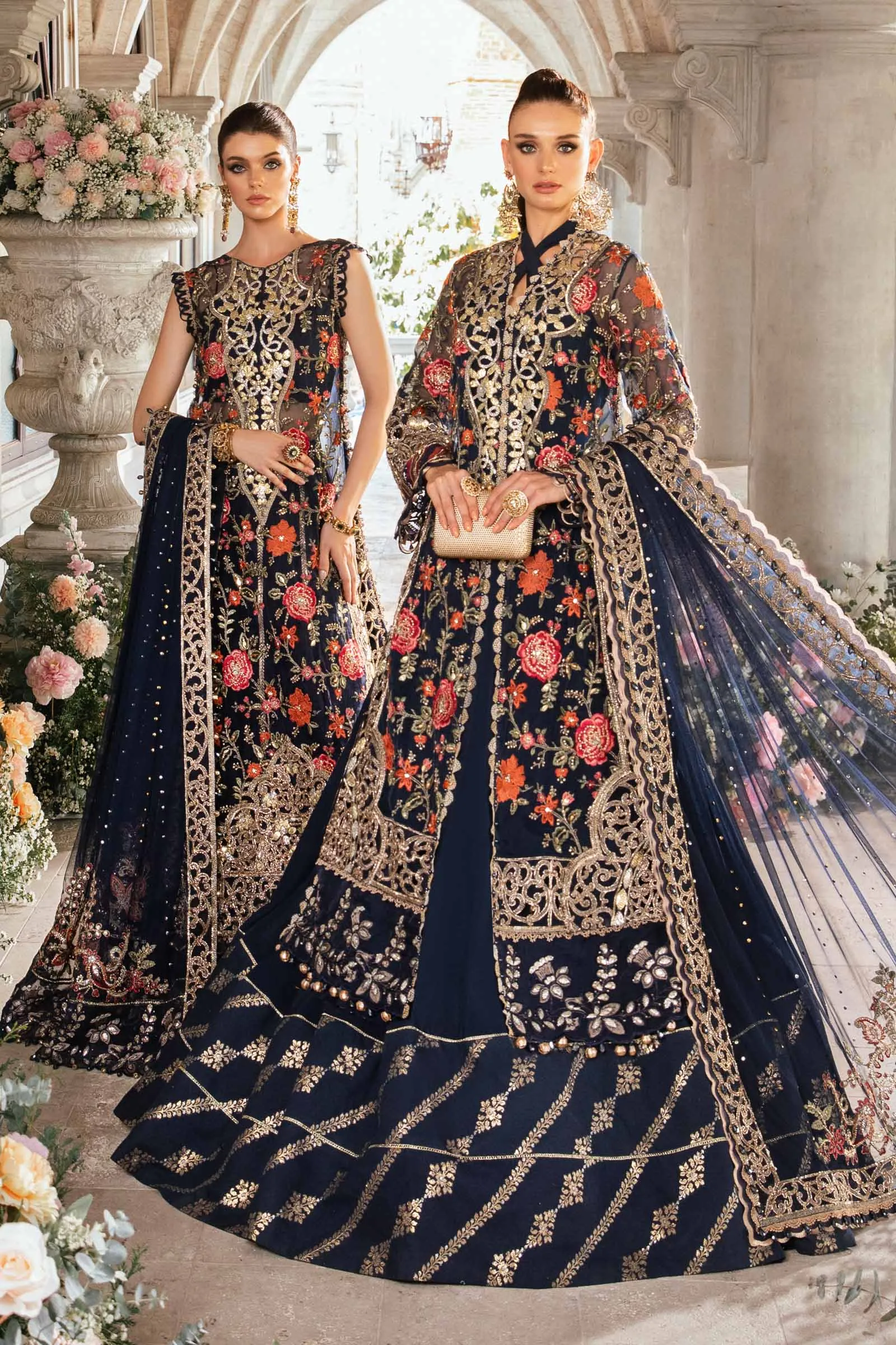 3 Piece Unstitched Embroidered Suit | BD-2808