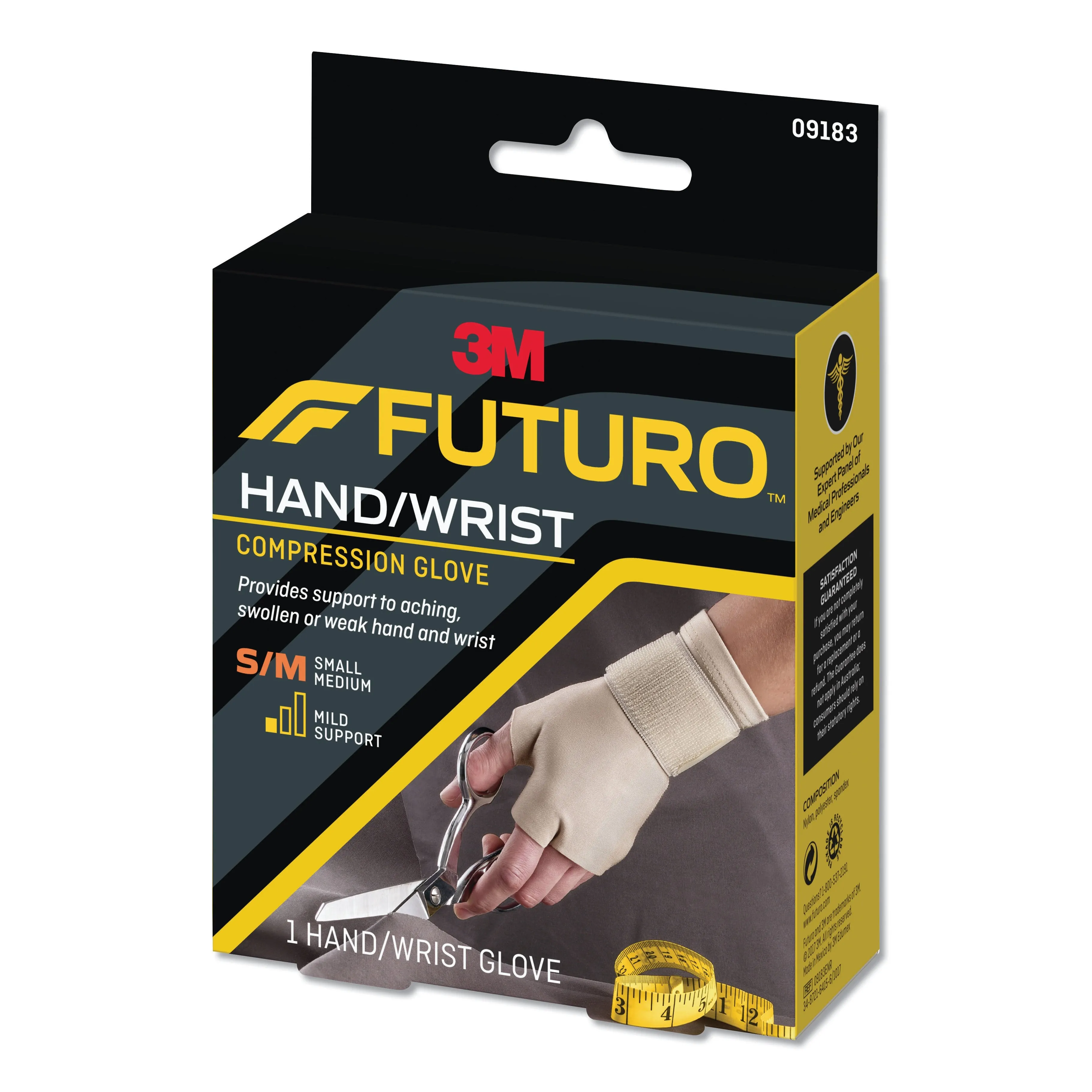 3M™ Futuro™ Support Glove, Fingerless, Ambidextrous, 1 Each