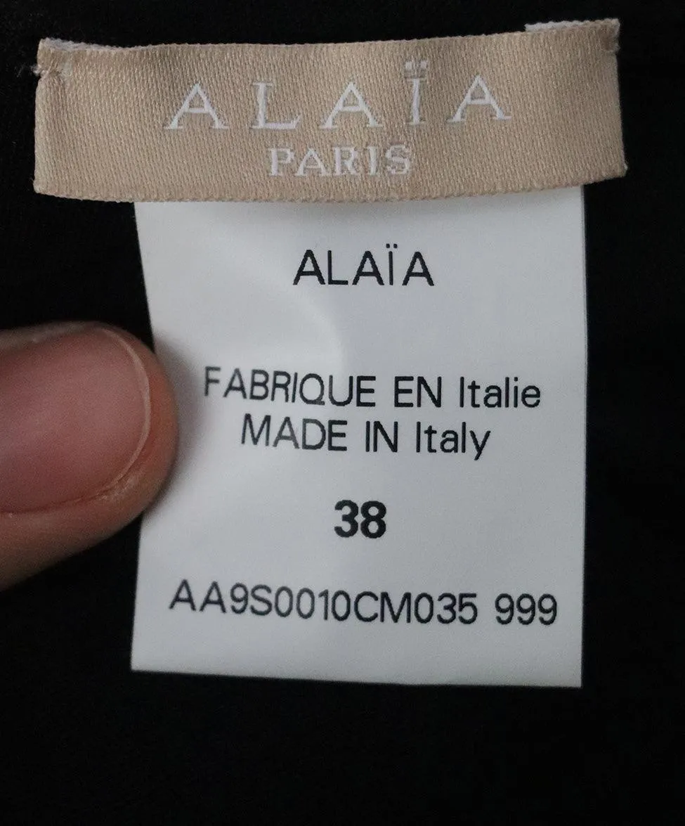 Alaia Black Cropped Cardigan sz 0