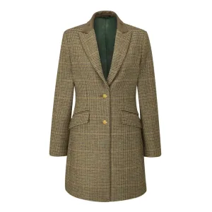 Alan Paine Surrey Tweed Mid-Length Ladies Coat - Sycamore