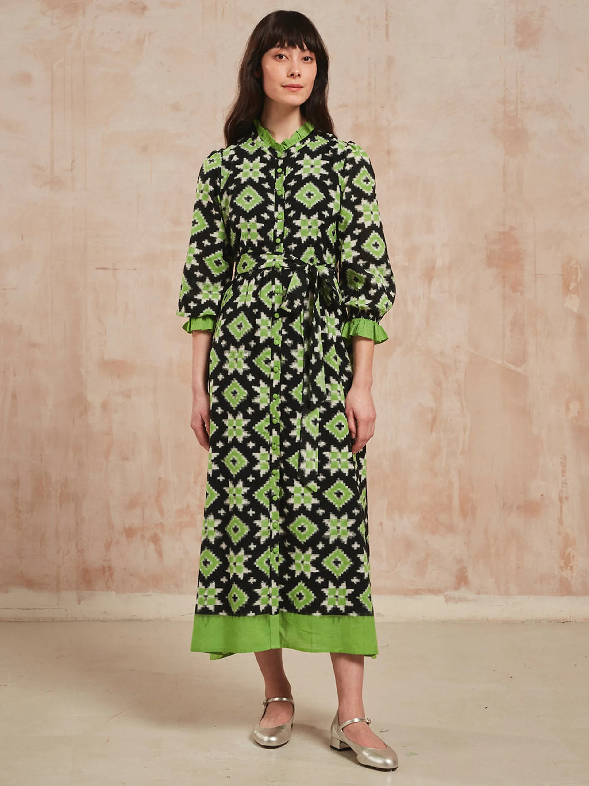 Apple ikat Tilly dress