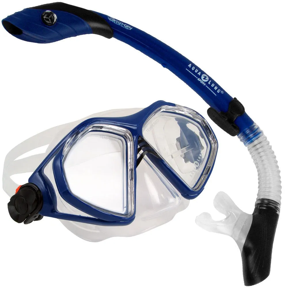 Aqua Lung Admiral 2LX and Island Dry LX Snorkel Set