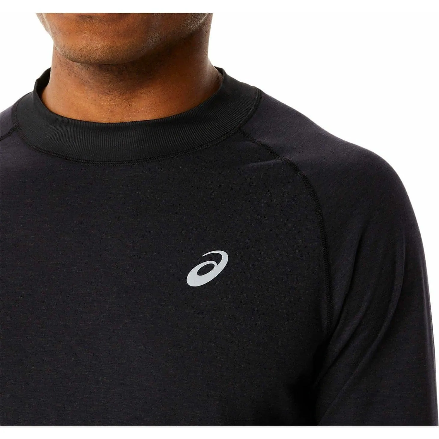 Asics Winter Long Sleeve Mens Running Top - Black