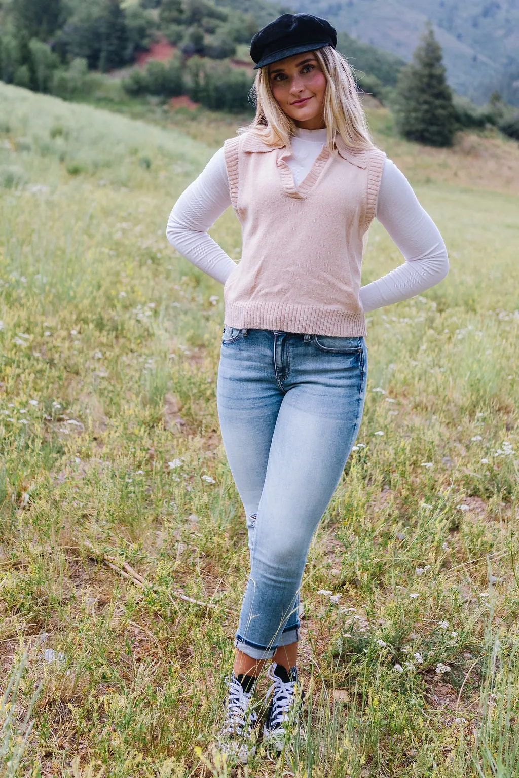 Atwood Sweater Vest // Powder White