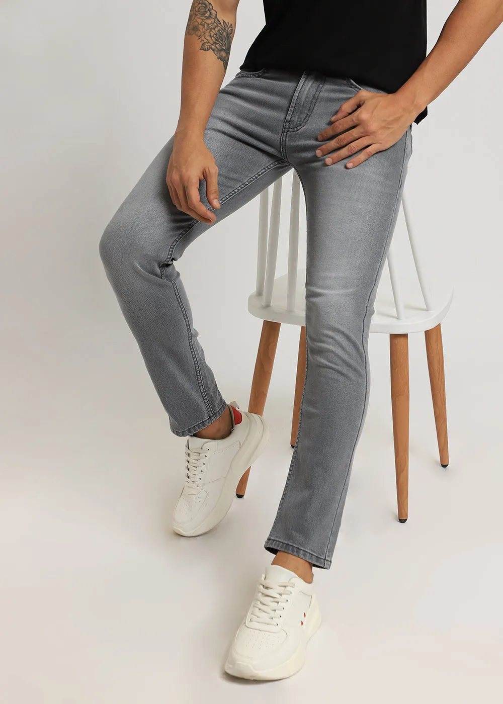 Aura Gray Slim fit Jeans