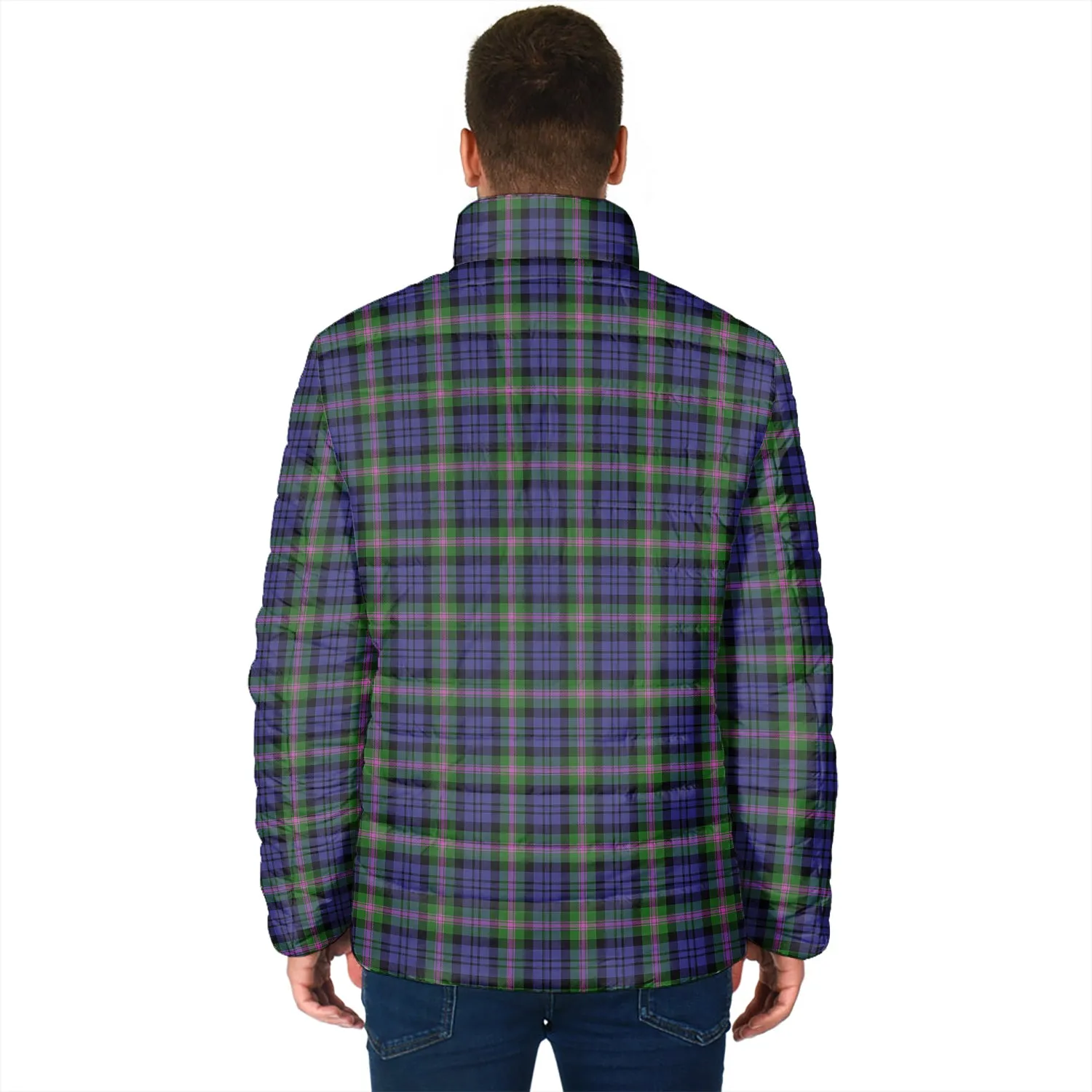 Baird Modern Tartan Padded Jacket with Family Crest