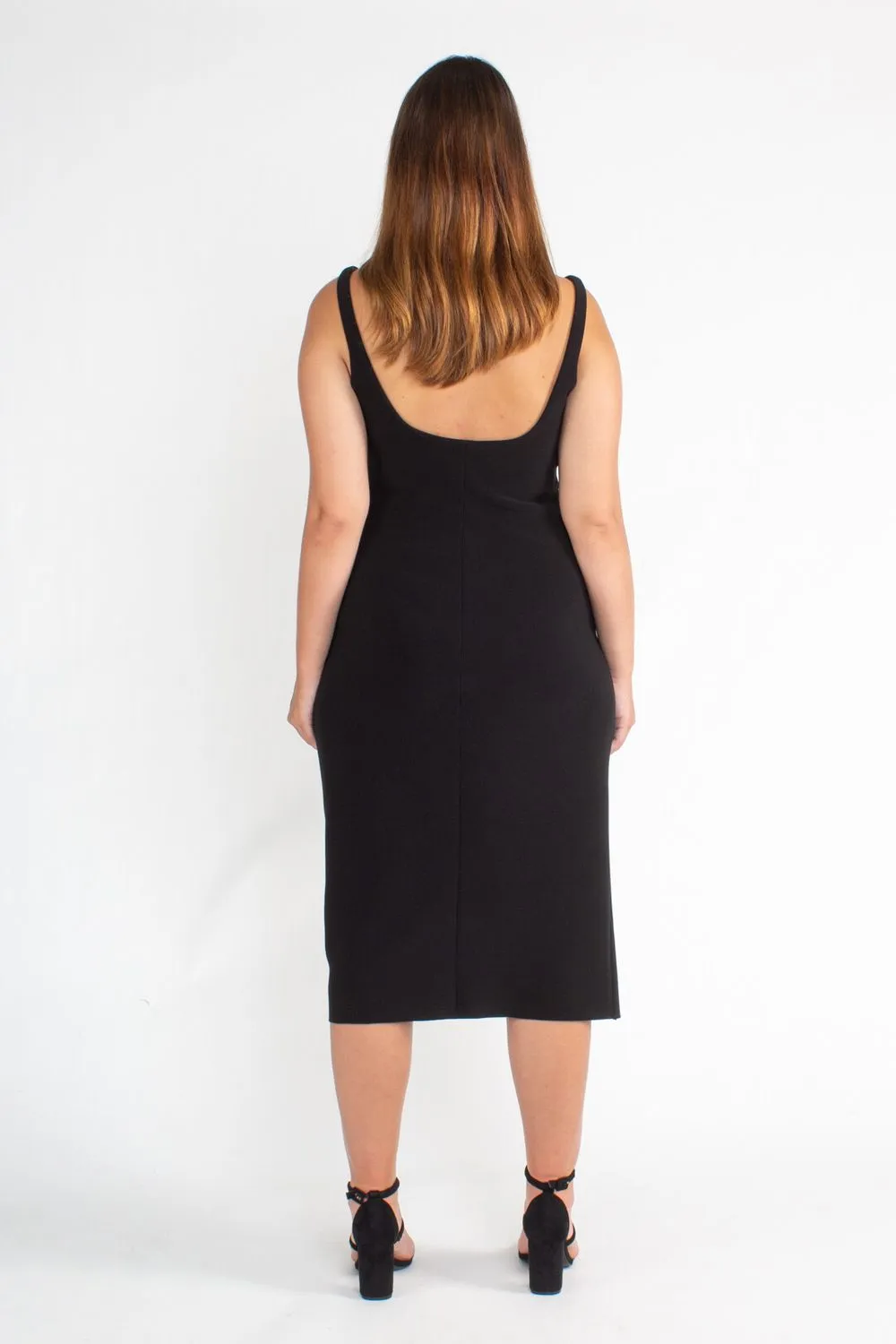 Be Mine Square Neck Dress Black