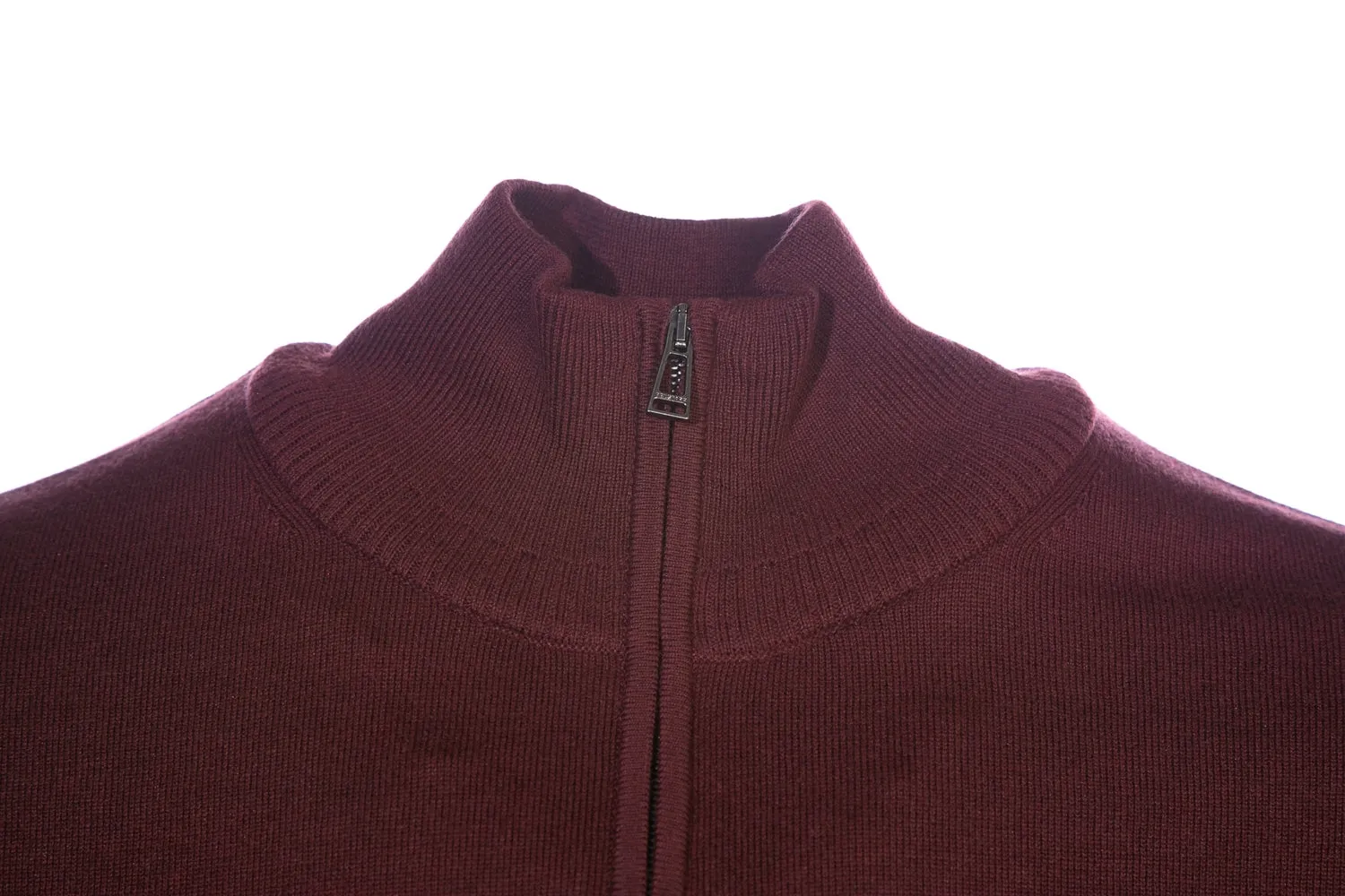 Belstaff Bay Half Zip Jumper in Burnished Red