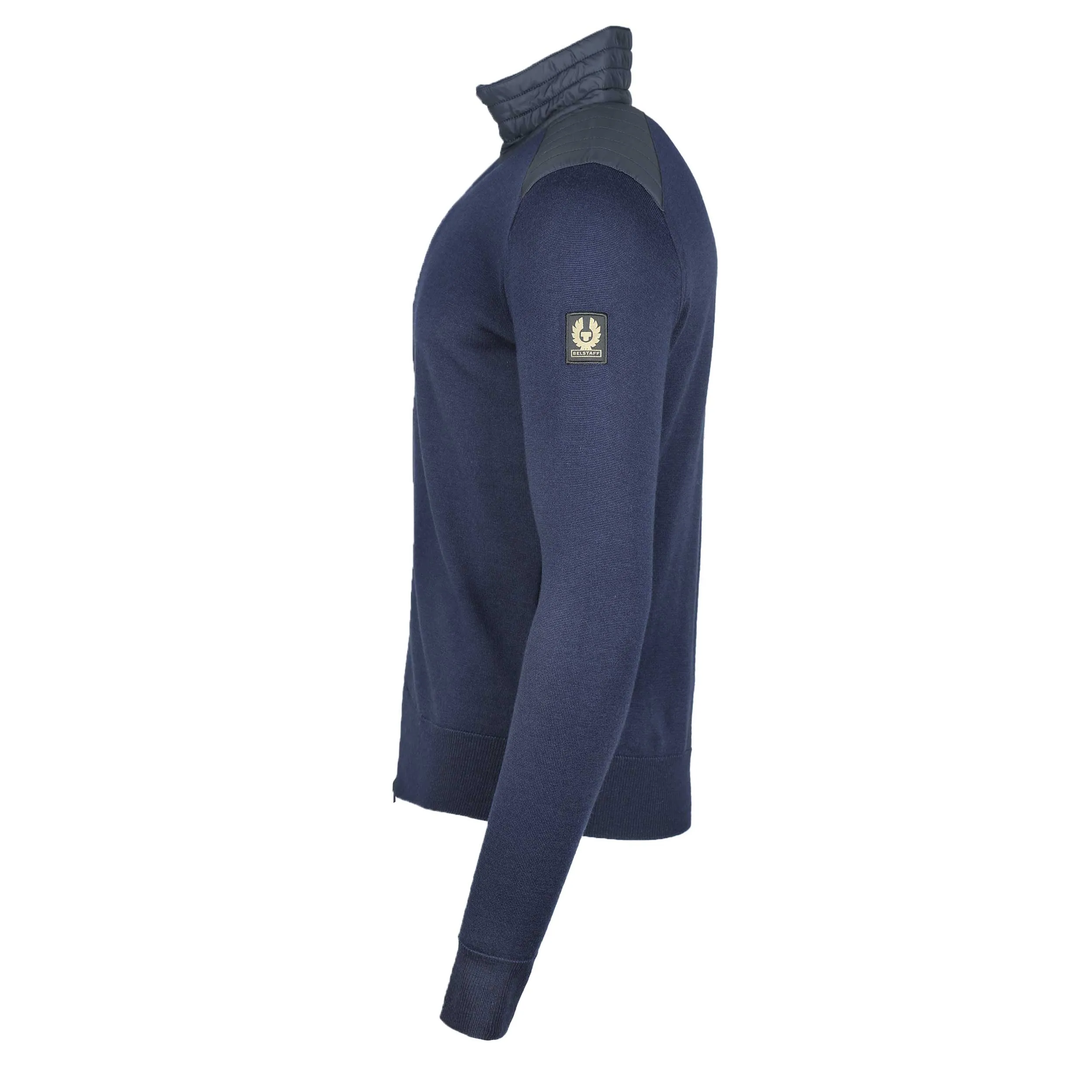 Belstaff Kelby Zip Cardigan in Washed Navy