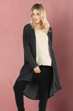 Betty Basics Harlow Cardigan in Charcoal