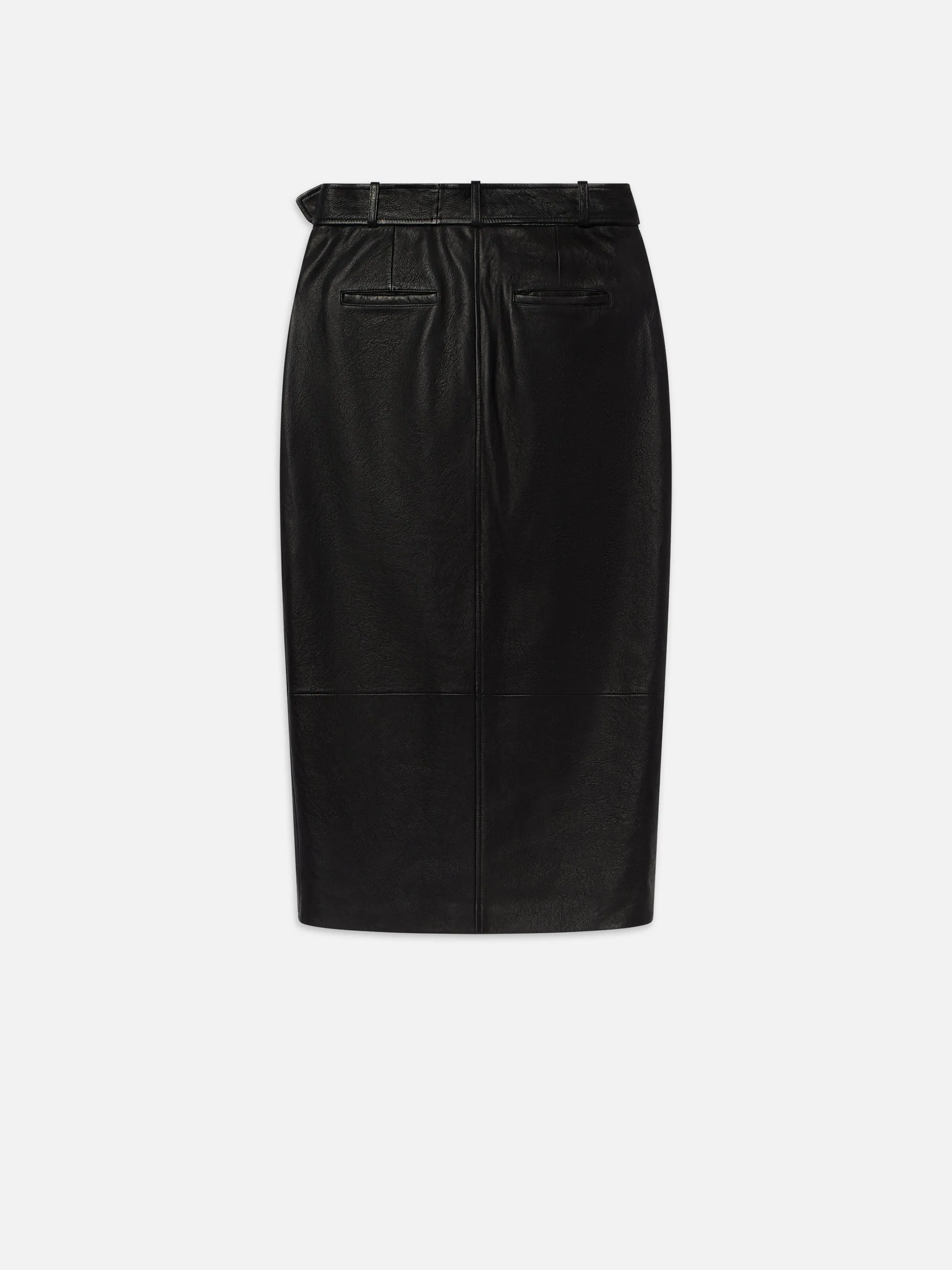 Biker Pencil Skirt -- Black