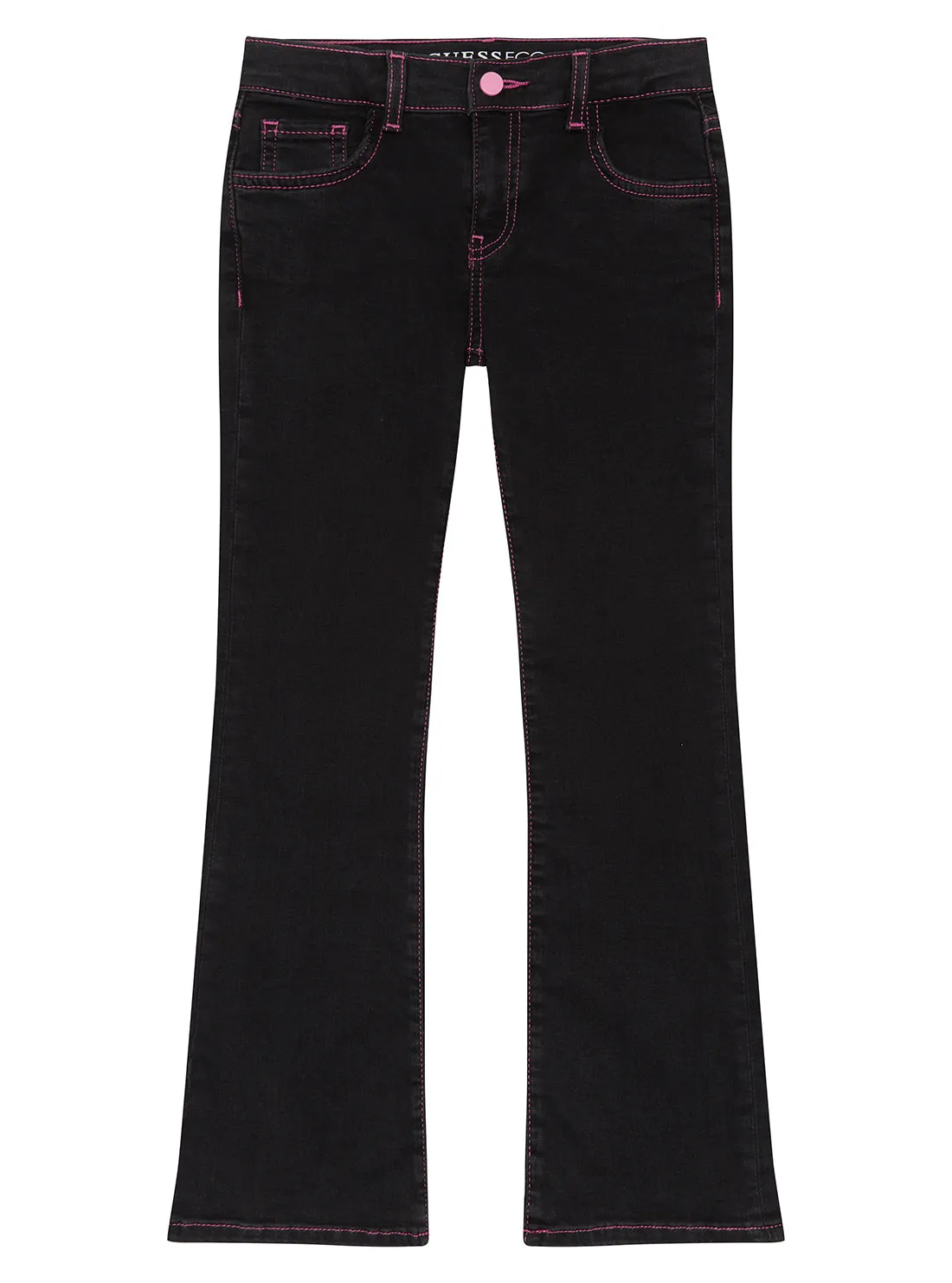 Black Denim Flare Pants (2-7)