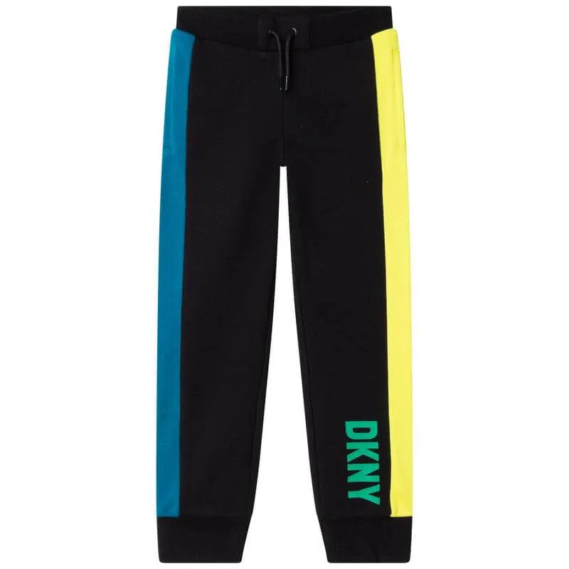 Boys Blue / Yellow Stripe Joggers