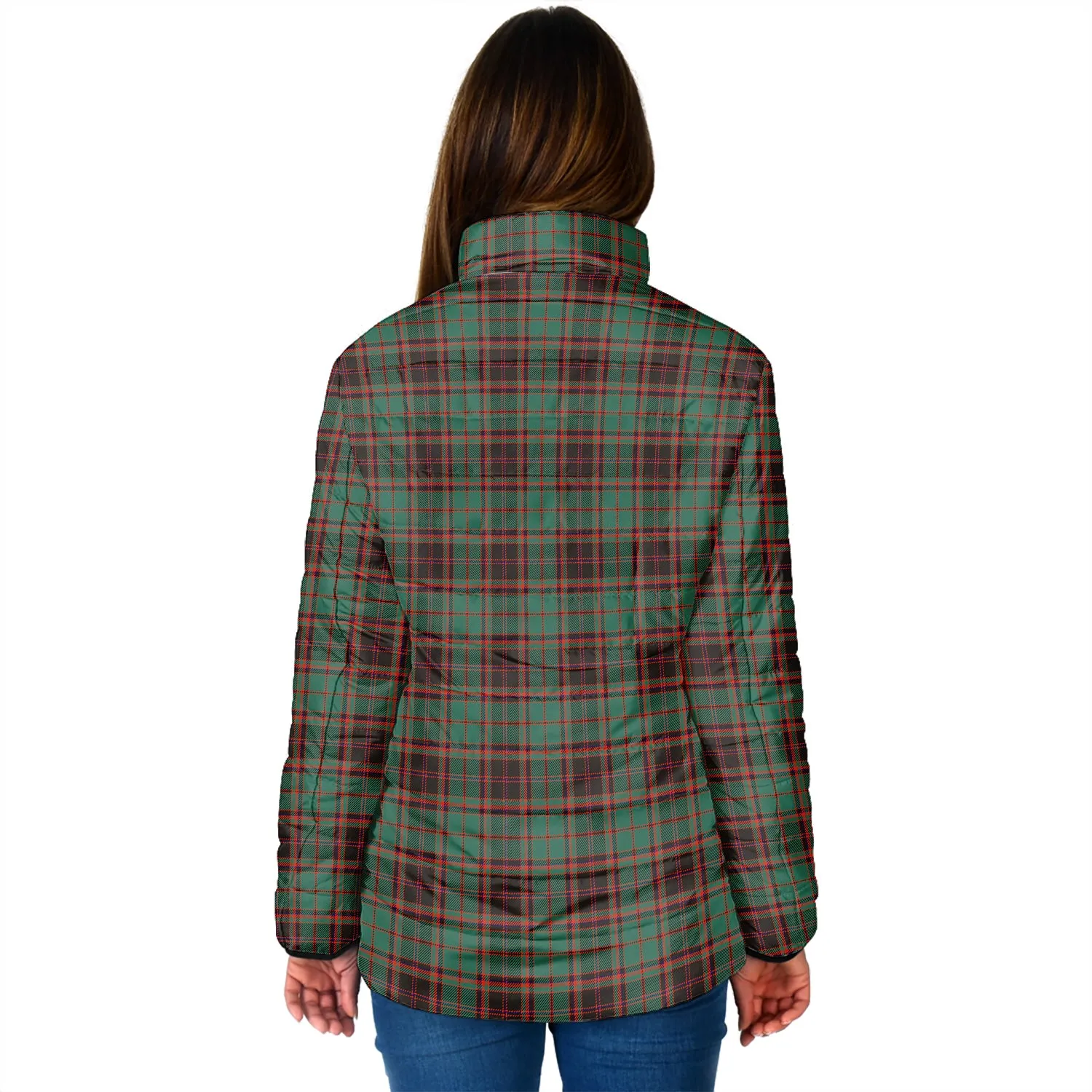 Buchan Ancient Tartan Padded Jacket with Family Crest