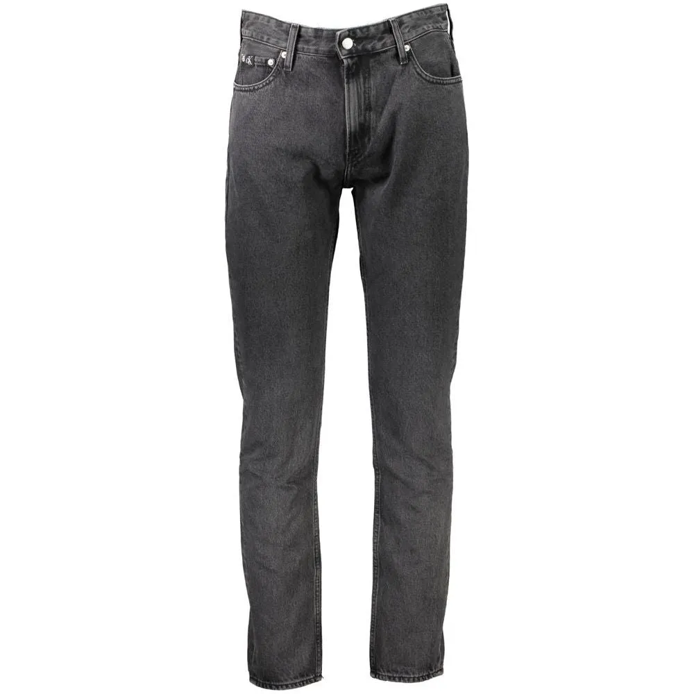 Calvin Klein Gray Cotton Jeans & Pant