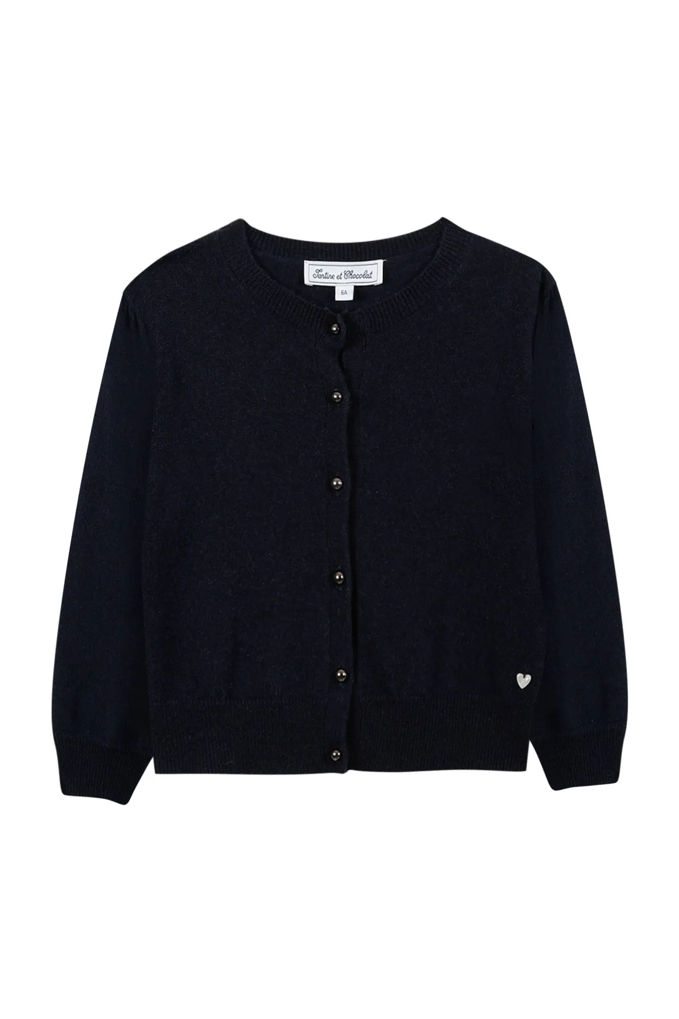 Cardigan - Marine laine