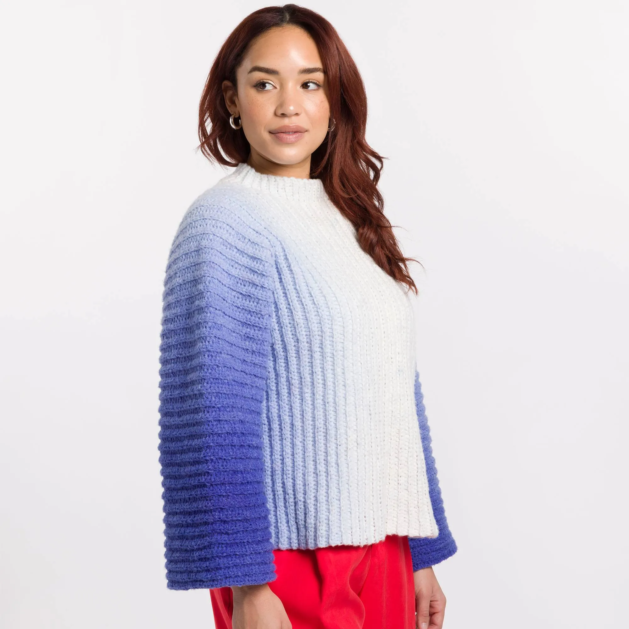 Caron Side to Side Crochet Pullover