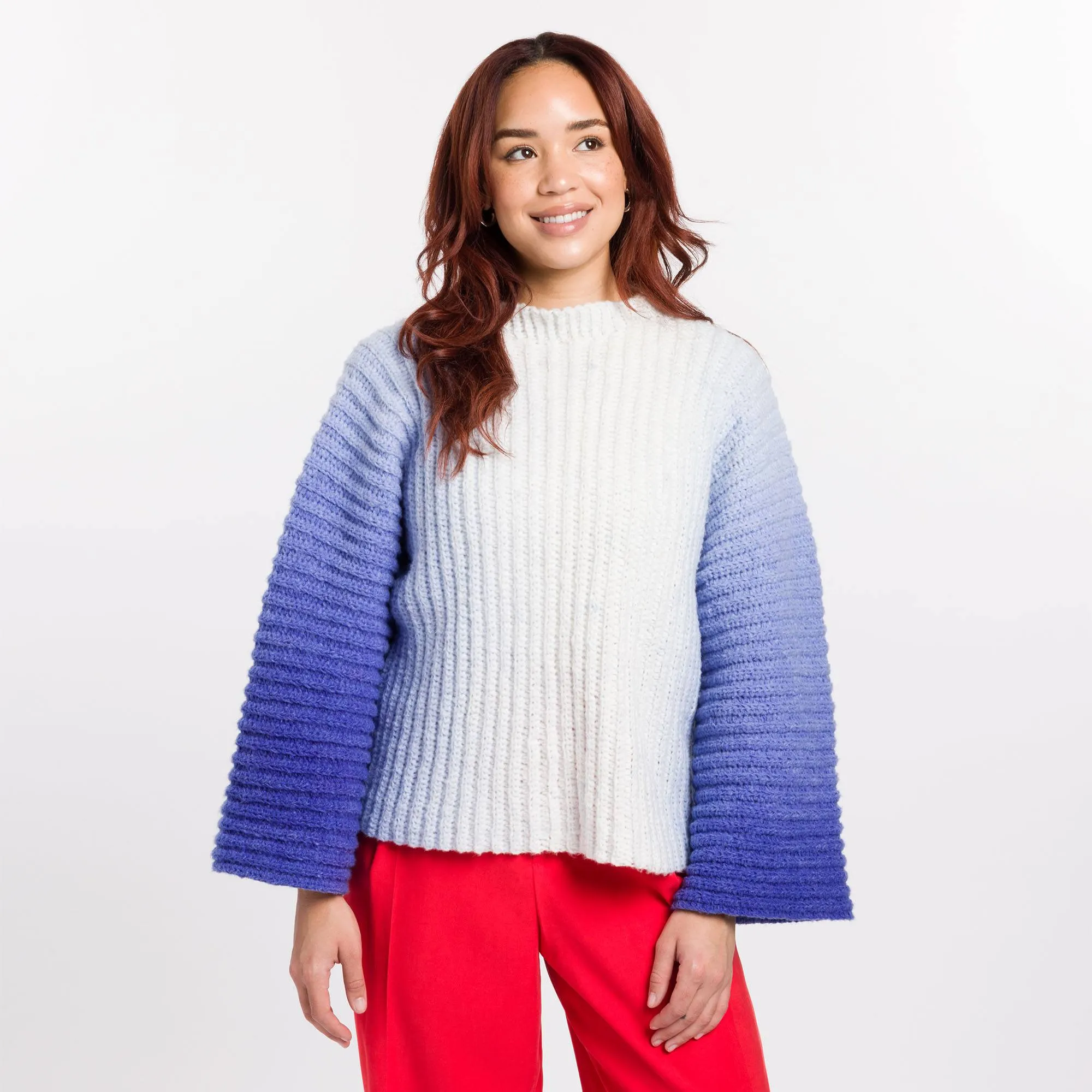 Caron Side to Side Crochet Pullover