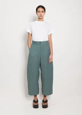 Chalco Linen Viscose Crop Pant