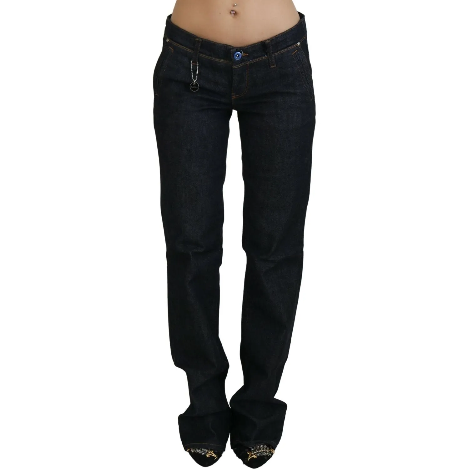 Costume National Chic Low Waist Straight Leg Designer Jeans