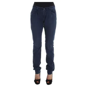 Costume National Chic Regular Fit Blue Denim Jeans