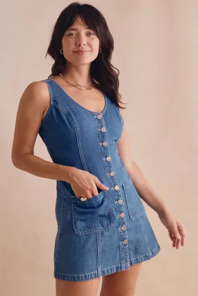 DAISY DENIM MINI DRESS