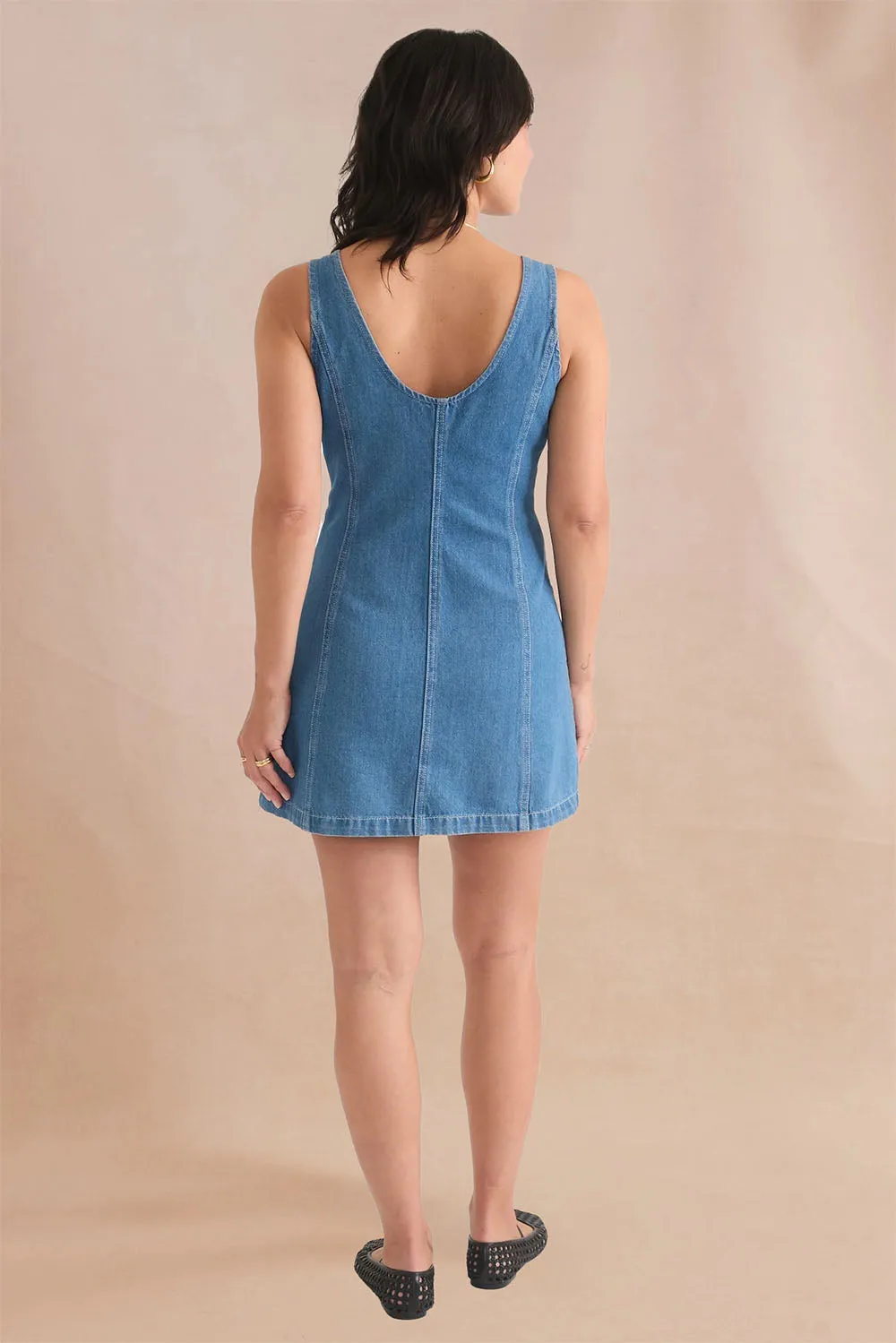 DAISY DENIM MINI DRESS