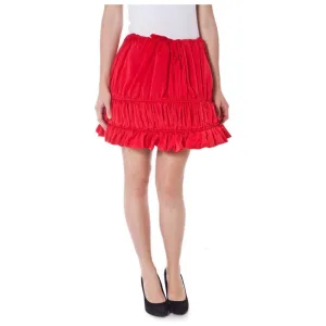 Denny Rose Red Polyester Skirt