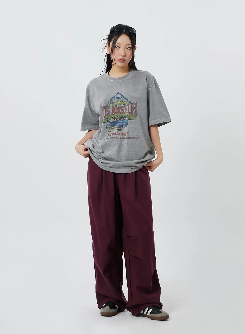 Drawstring Baggy Pants Unisex CF324