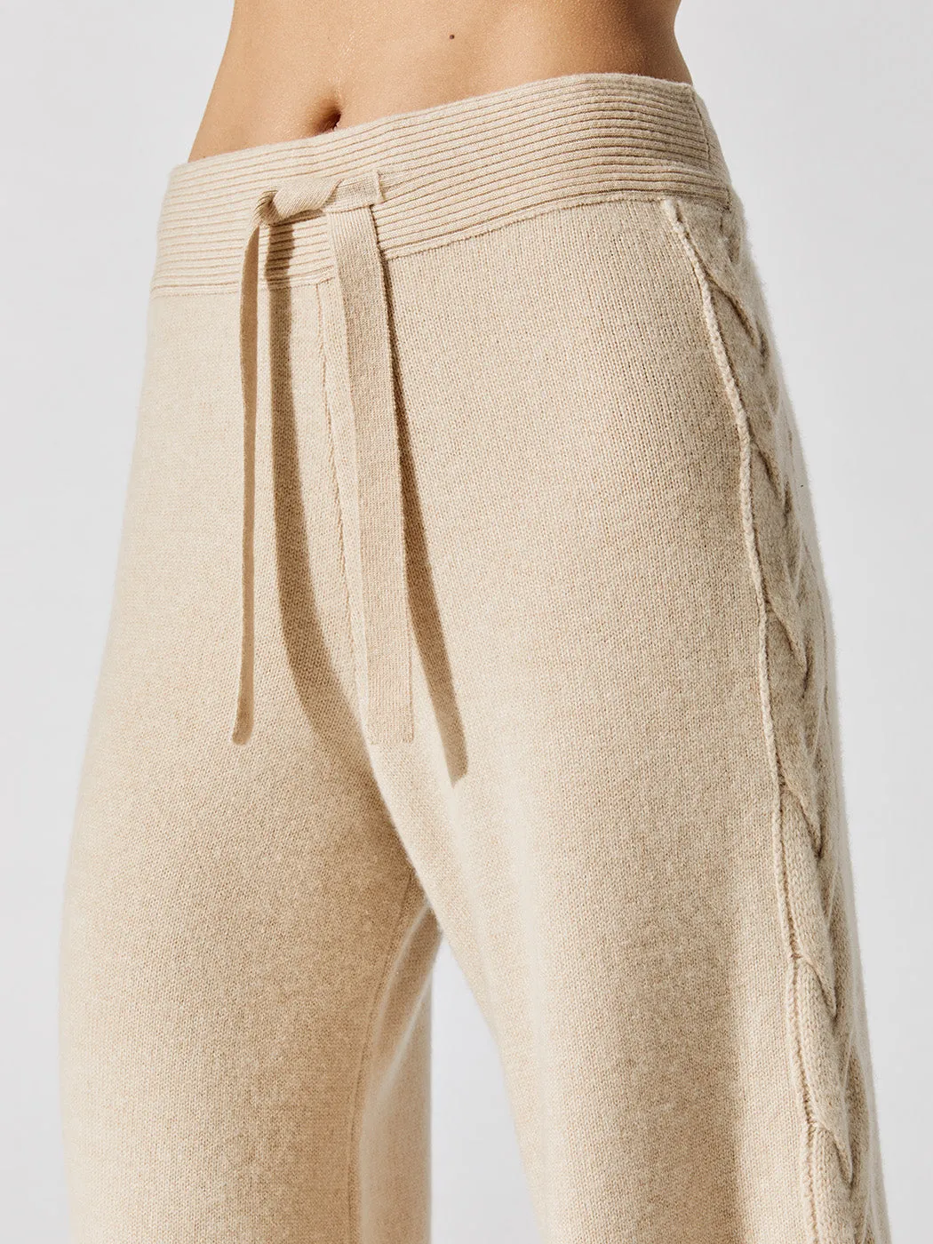 Erica Cashmere Pants - Biscuit