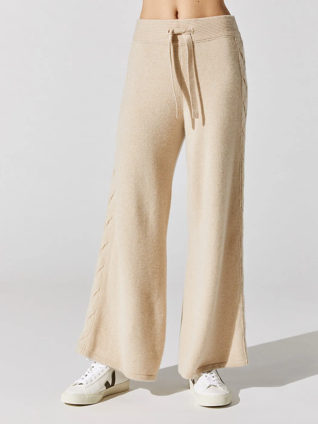 Erica Cashmere Pants - Biscuit