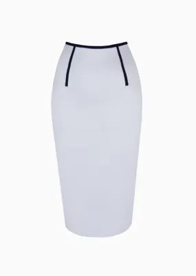 Evette - Pique Knit Pencil Skirt