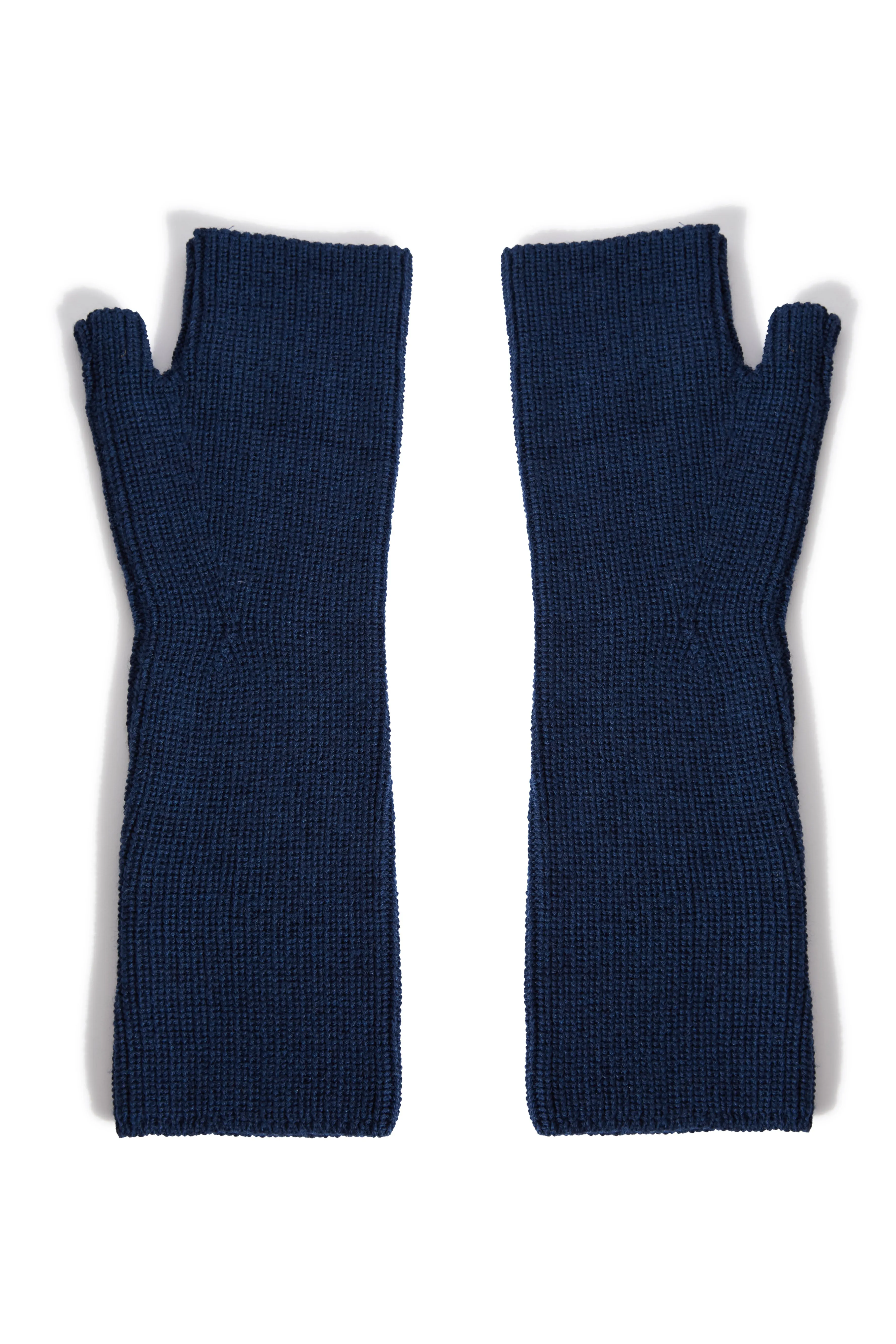 FINGERLESS GLOVES IN EXTRA FINE MERINO WOOL