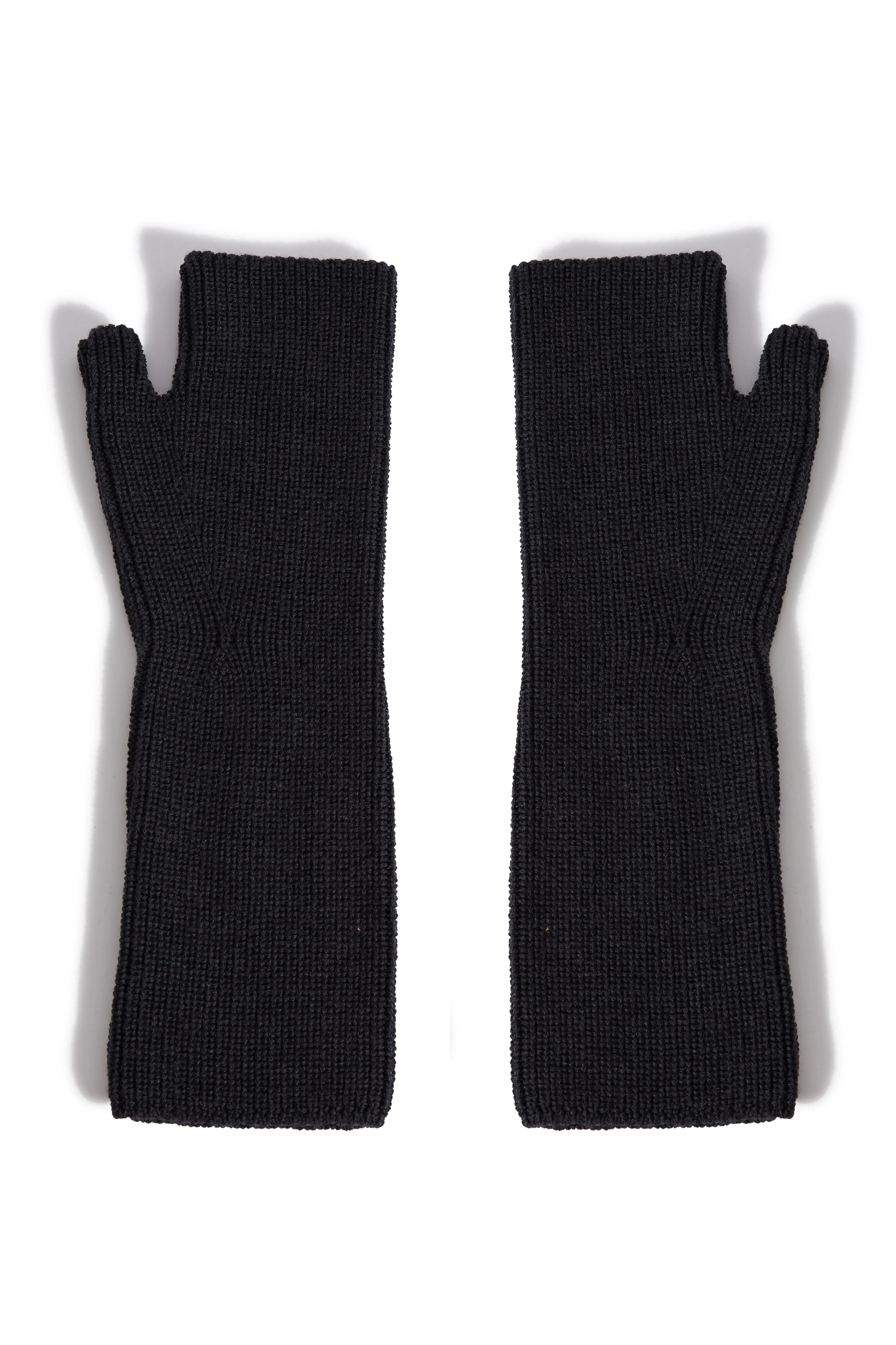 FINGERLESS GLOVES IN EXTRA FINE MERINO WOOL