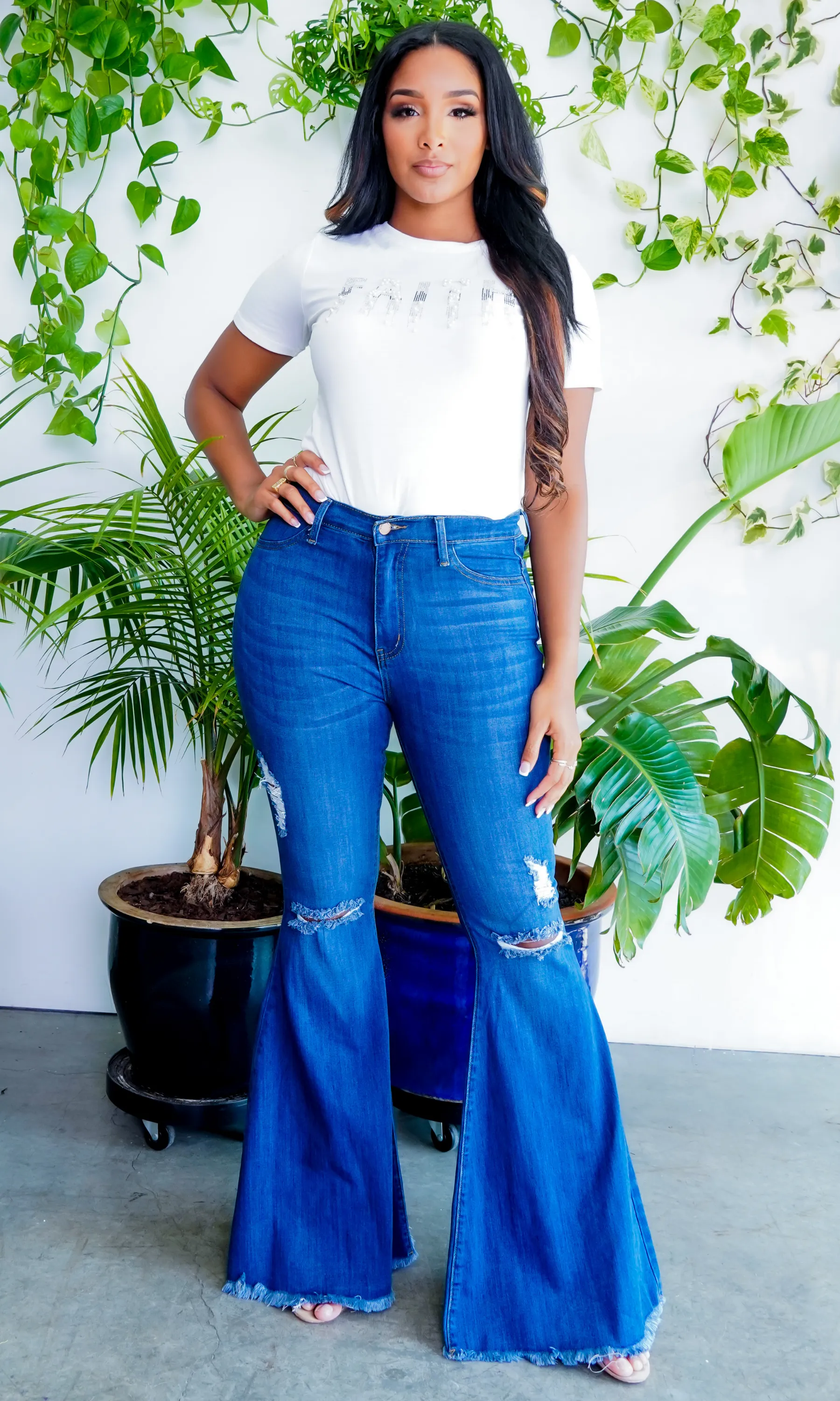 Flare Jeans | High Waisted Denim Jeans