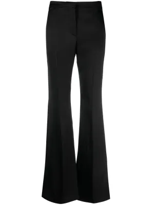 flared cotton trousers