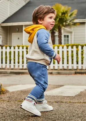 Fleece Joggers w/Stripe Cuff, Blue, 2822