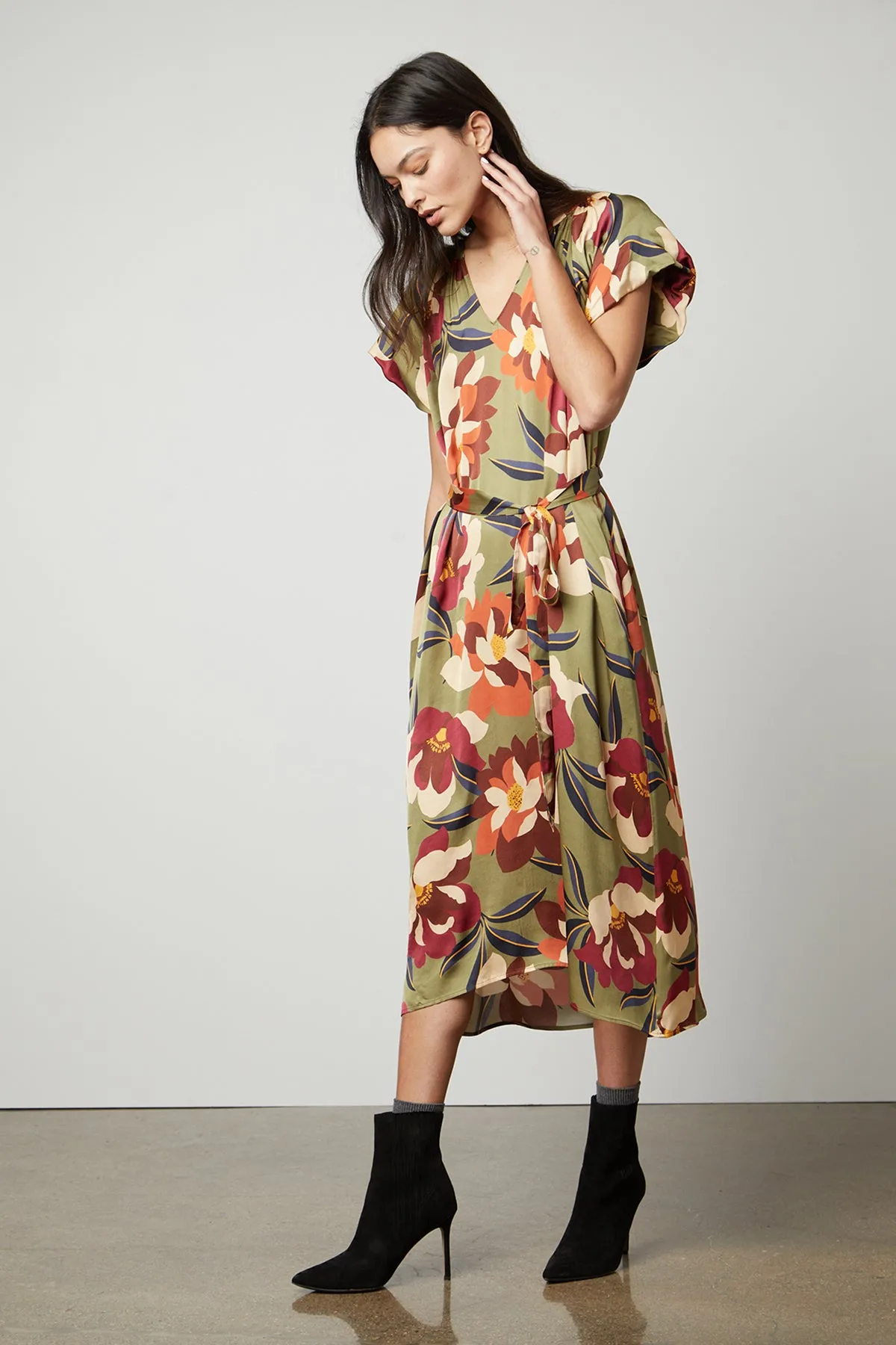 FRANCINE PRINTED MIDI DRESS