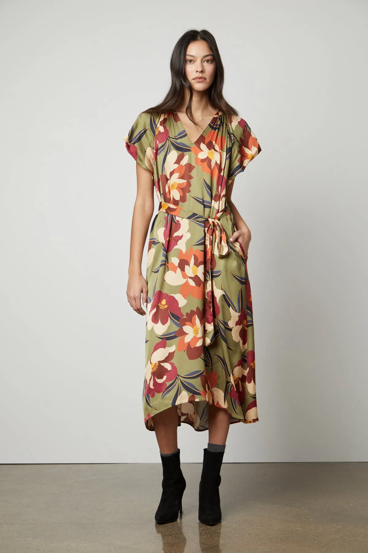 FRANCINE PRINTED MIDI DRESS