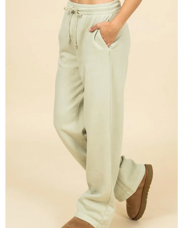 Gia Oversized Drawstring Sweatpants (Beige)