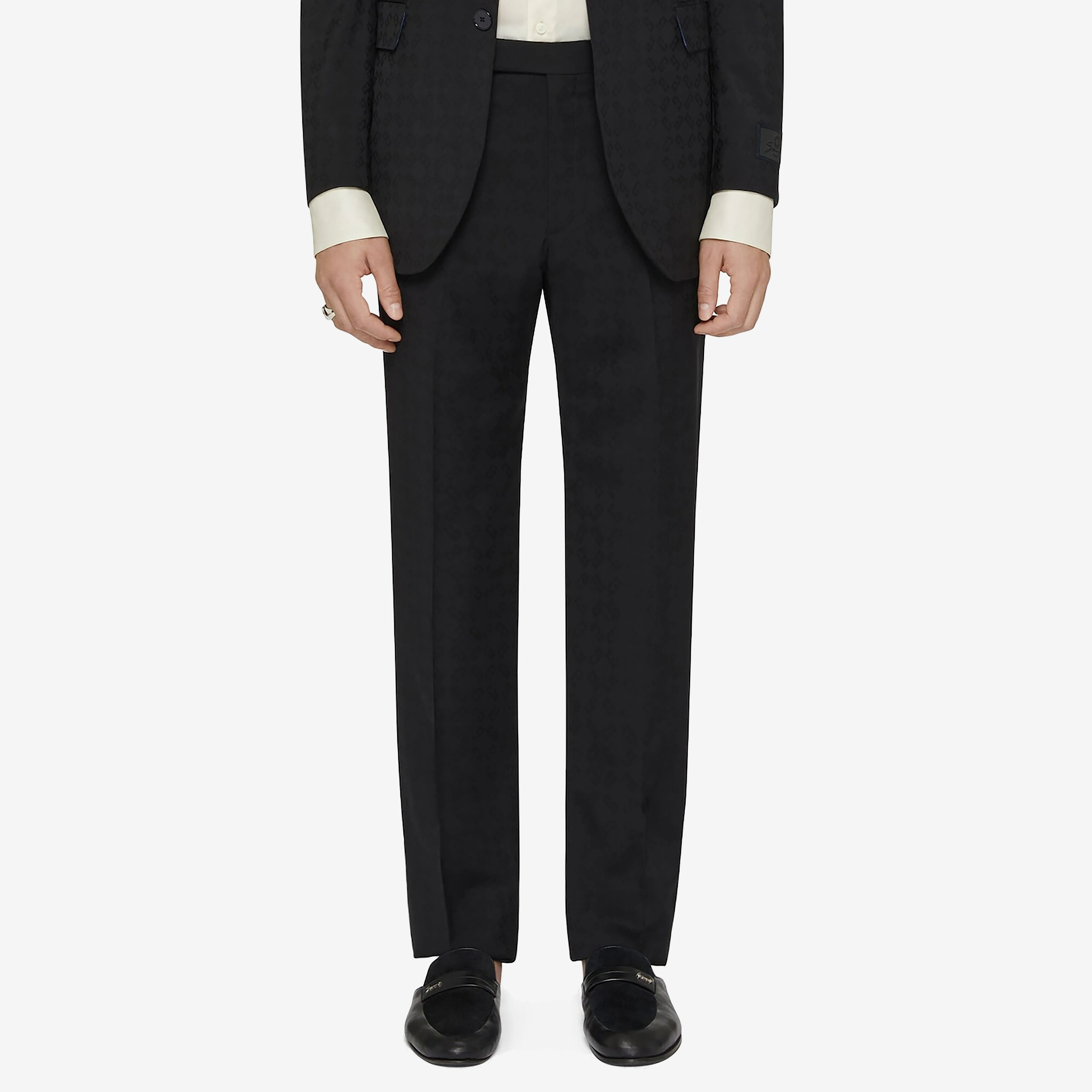 Givenchy Monogram 72 Jacquard Tailored Trousers