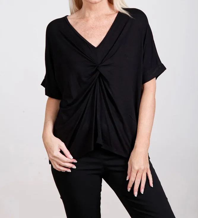 Goose Island 3349 Plain Twist Short Sleeved Top (4 Colours)