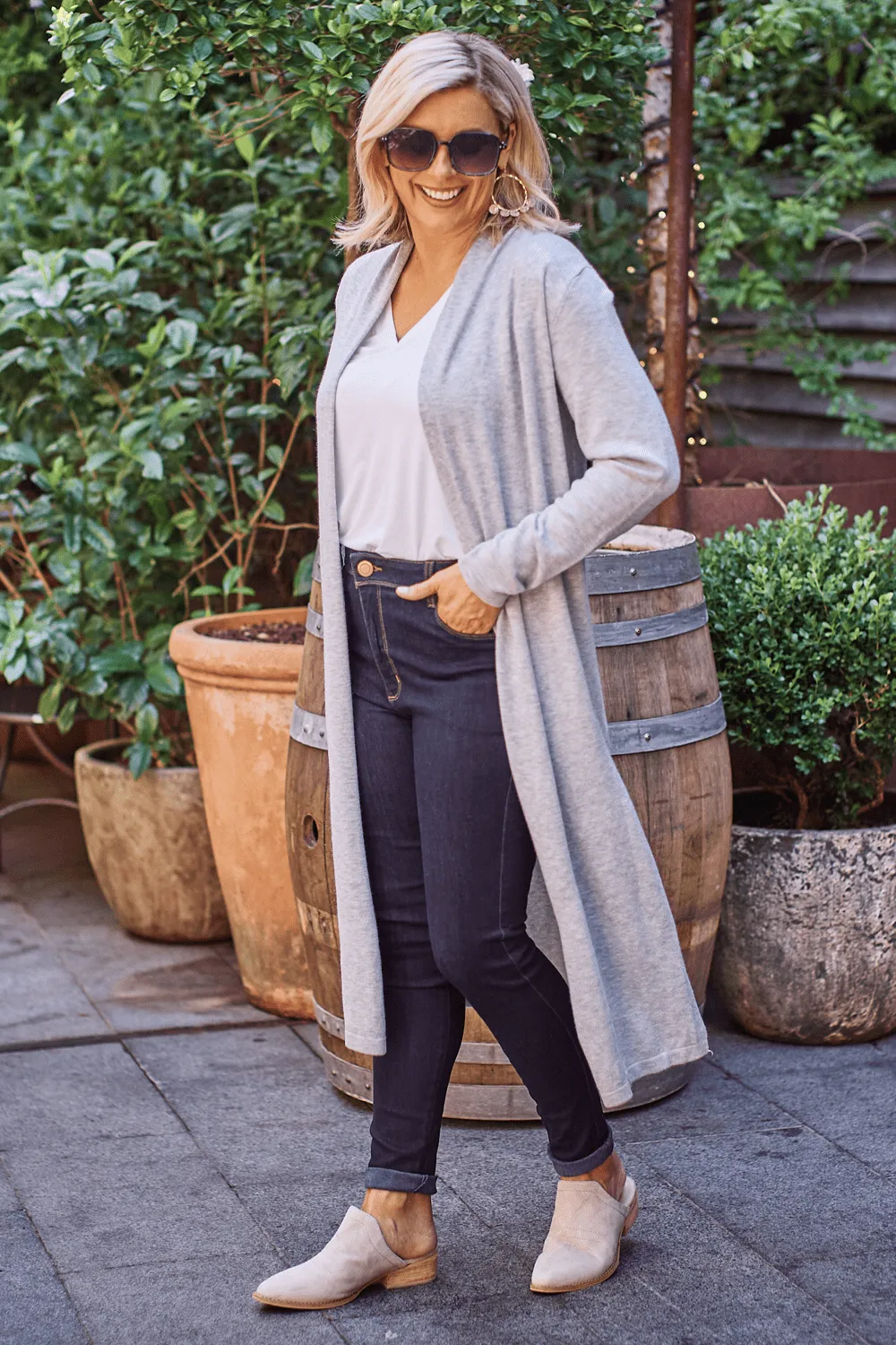 Gracelyn Cardigan Light Grey