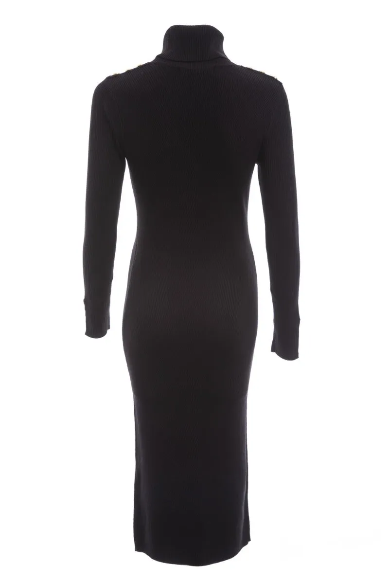 Holland Cooper Kensington Midi Dress in Black