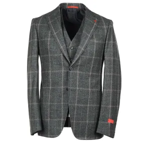 Isaia Slim-Fit Flannel 3-Piece Suit