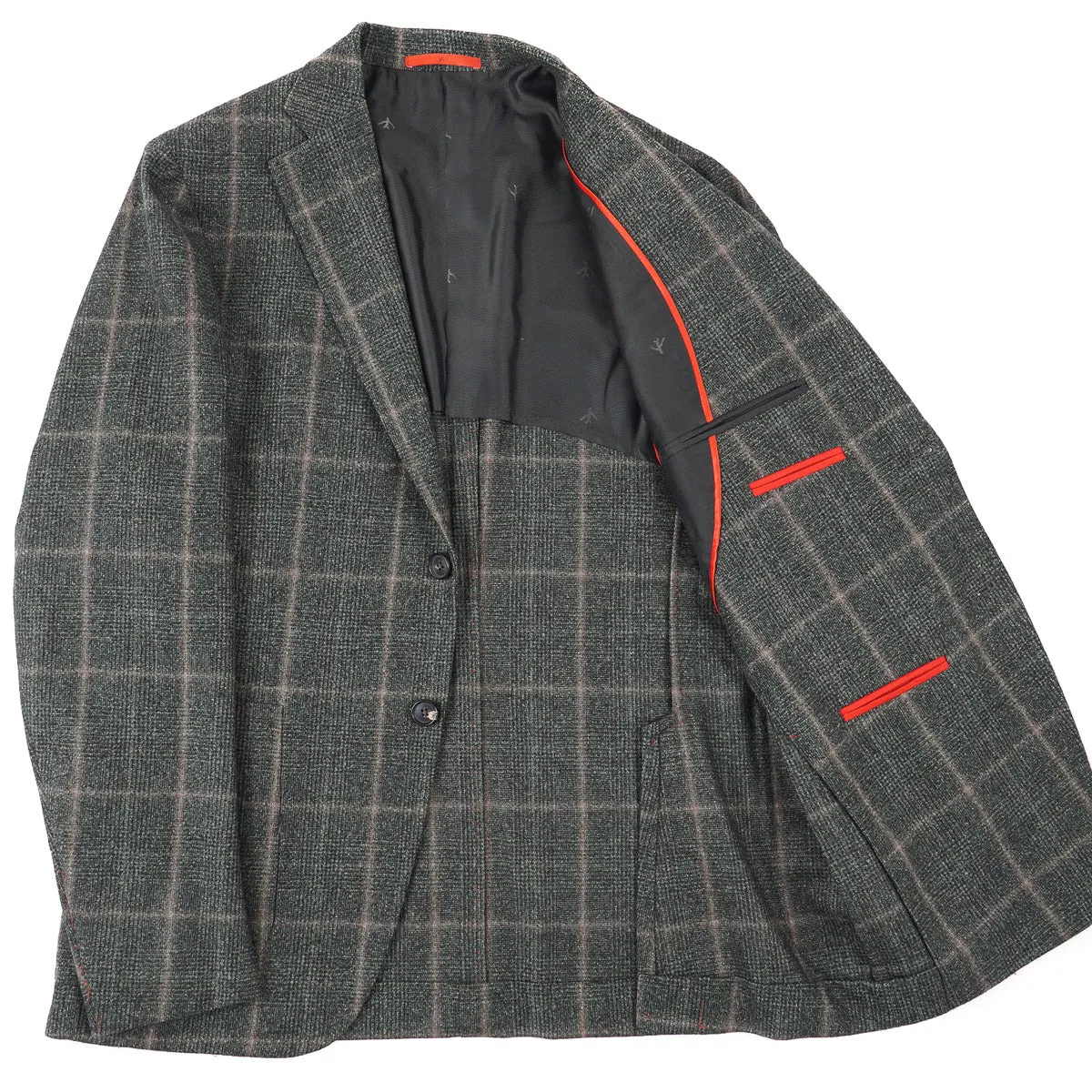 Isaia Slim-Fit Flannel 3-Piece Suit